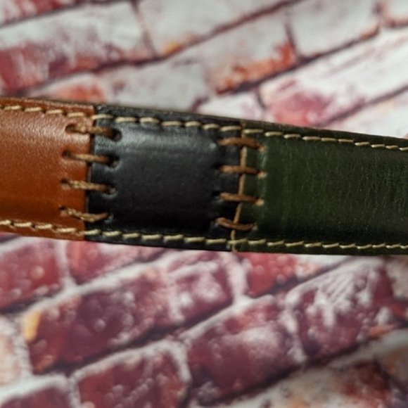 Fossil Patchwork Leather Belt large